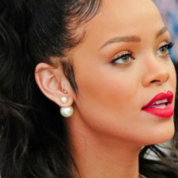 🆕 PEARL EARRINGS FRONT BACK BALL STUDS - Picture 4 of 4